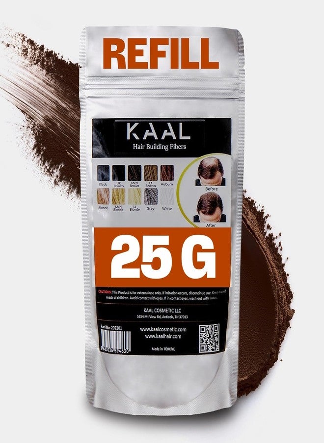 KAAL Hair Fiber Refill Pack | (0.88 oz, Dark Brown) Hair Fibers for Thinning and Hair Loss, Concealing Powder for Men and Women - Image 1
